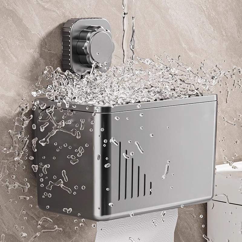 纸巾盒厕所卫生间厕纸盒壁挂式防水免打孔卫生纸卷纸置物架抽纸盒