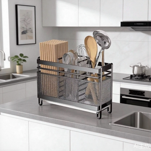 筷子置物架筷笼子台面筷子篓壁挂式勺子收纳筒厨房筷子筒沥水防霉