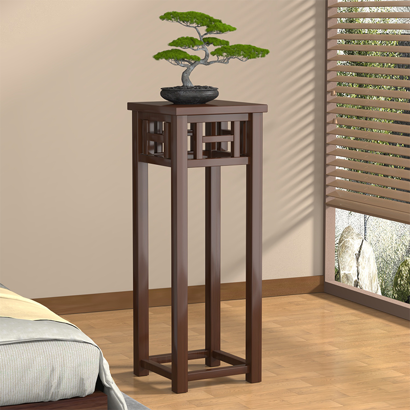 实木花架客厅新中式仿古阳台多层落地式简约花盆景架家用木质花几