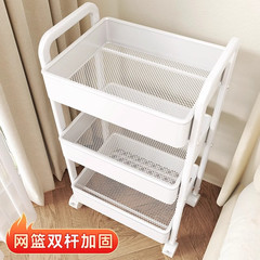 小推车置物架厨房落地卧室多层婴儿零食移动浴室卫生间收纳储物架