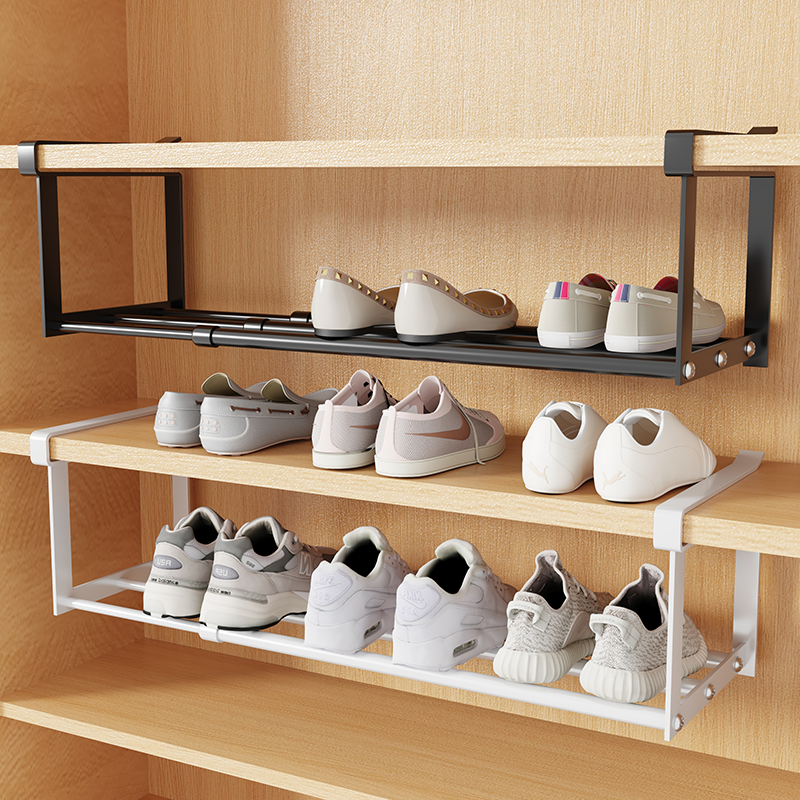 分层神器收纳神器下挂式鞋架家用内分层隔板收纳置鞋架神器鞋子