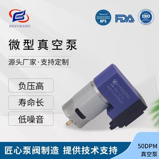 50DPM小型气泵低噪音微型直流泵有刷真空泵抽打两用真空隔膜泵