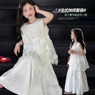 女童时尚套装洋气时髦裙子韩范女孩轻奢高级感儿童装夏季薄款夏装