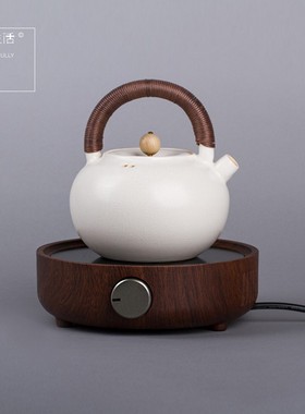 台湾宜龙EILONG 简约迷你玻璃壶电陶炉 烧水壶组电热炉煮茶壶家用