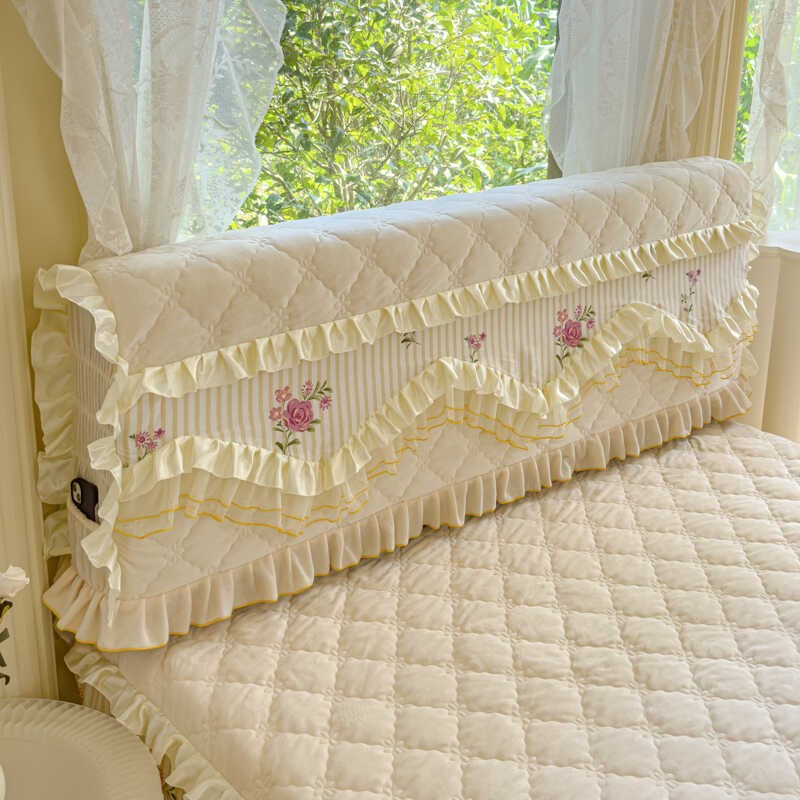 床头套罩新款全包绒布床头罩夹棉加厚实木软包防撞皮床床头保护套