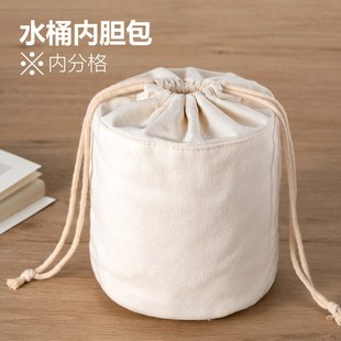 小毛团织品束口内胆包帆布水桶抽绳圆筒包收纳包内袋包中包