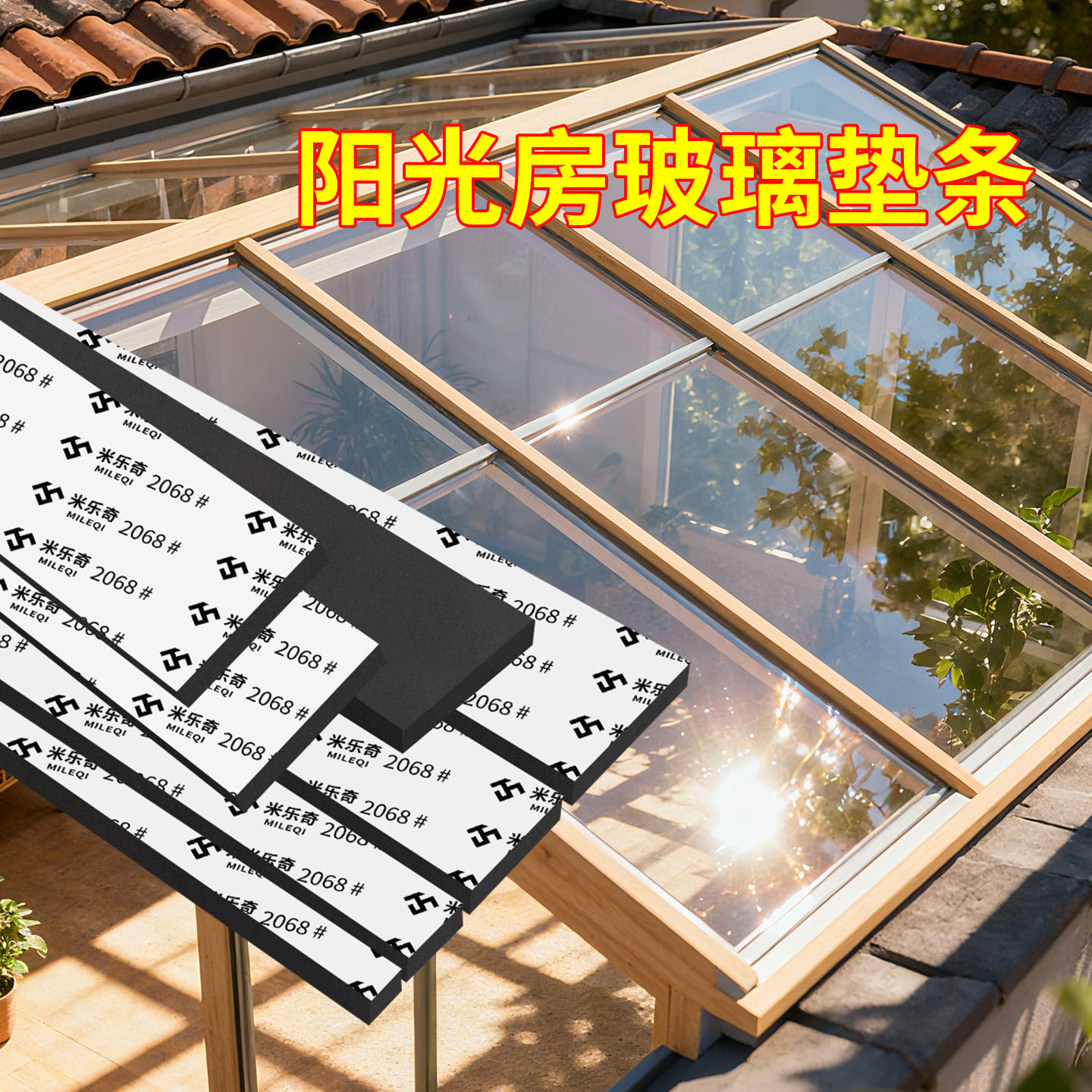 米乐奇中空钢化玻璃软木垫片eva