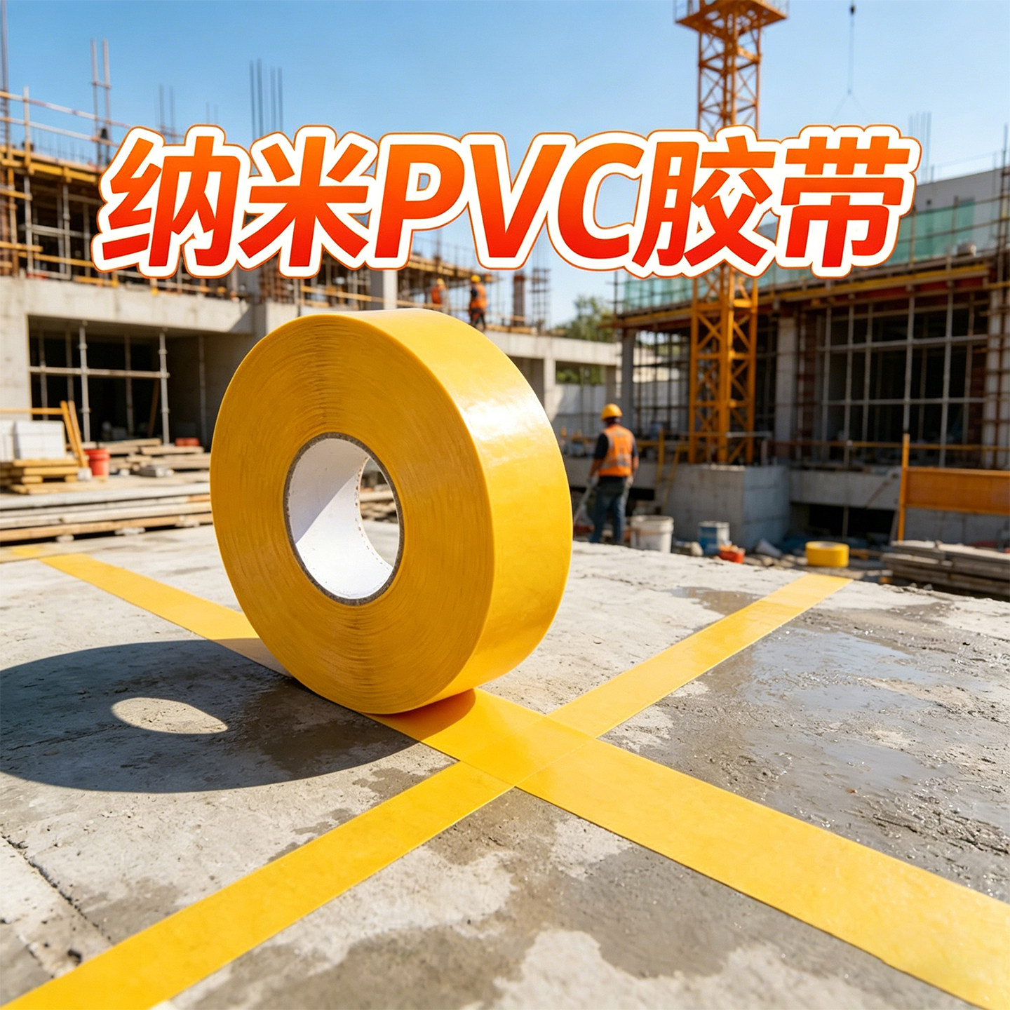 PVC警示胶带黑黄斑马线警戒带建筑工物品放置划线地贴工厂物流仓库