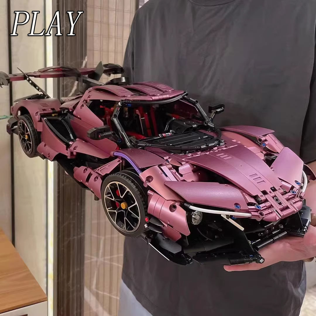 德国精品儿童兰博基尼跑车拼装积木玩具赛车模型生日礼物节日送礼