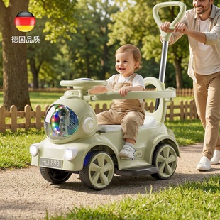 德国儿童扭扭车电动摩托车婴儿滑行车1 6岁轻便宝宝手推车充电