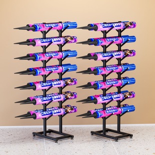 多层烟花加特林存放架春节摆摊架子笛箫刀剑架兵器滑板通用展示架