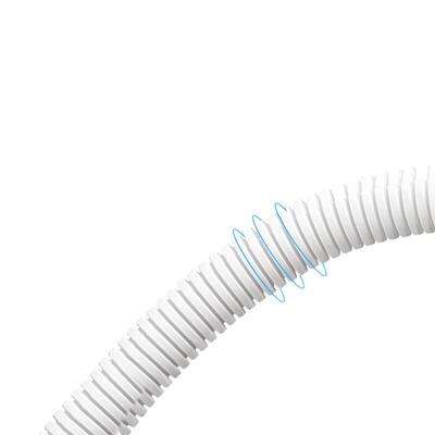 HAILE海乐塑料波纹管外径42.5mm 加厚PP 白色保护软管 50米/卷