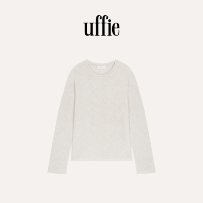 uffie于绘山羊绒菱纹毛衣