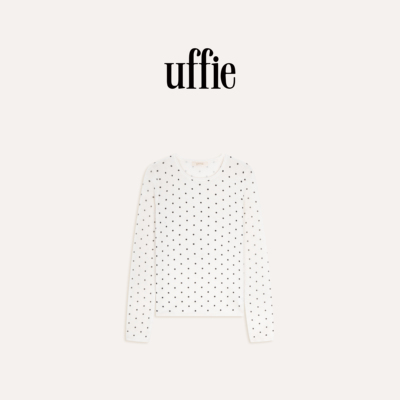 uffie于绘波点山羊绒针织内搭