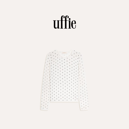 uffie于绘波点山羊绒针织内搭