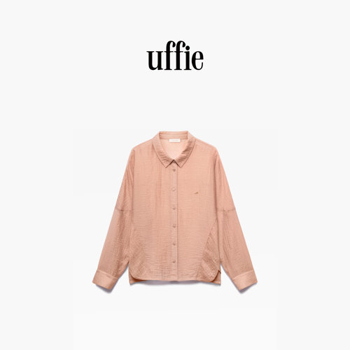 uffie于绘 冻柠茶 分割饰长袖衬衫