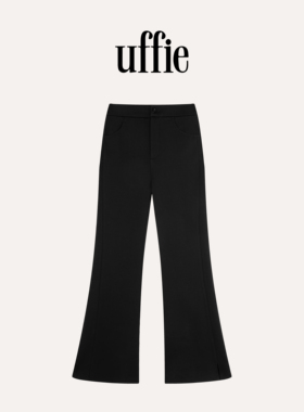 UFFIE于绘 心动 松紧腰弹力喇叭裤
