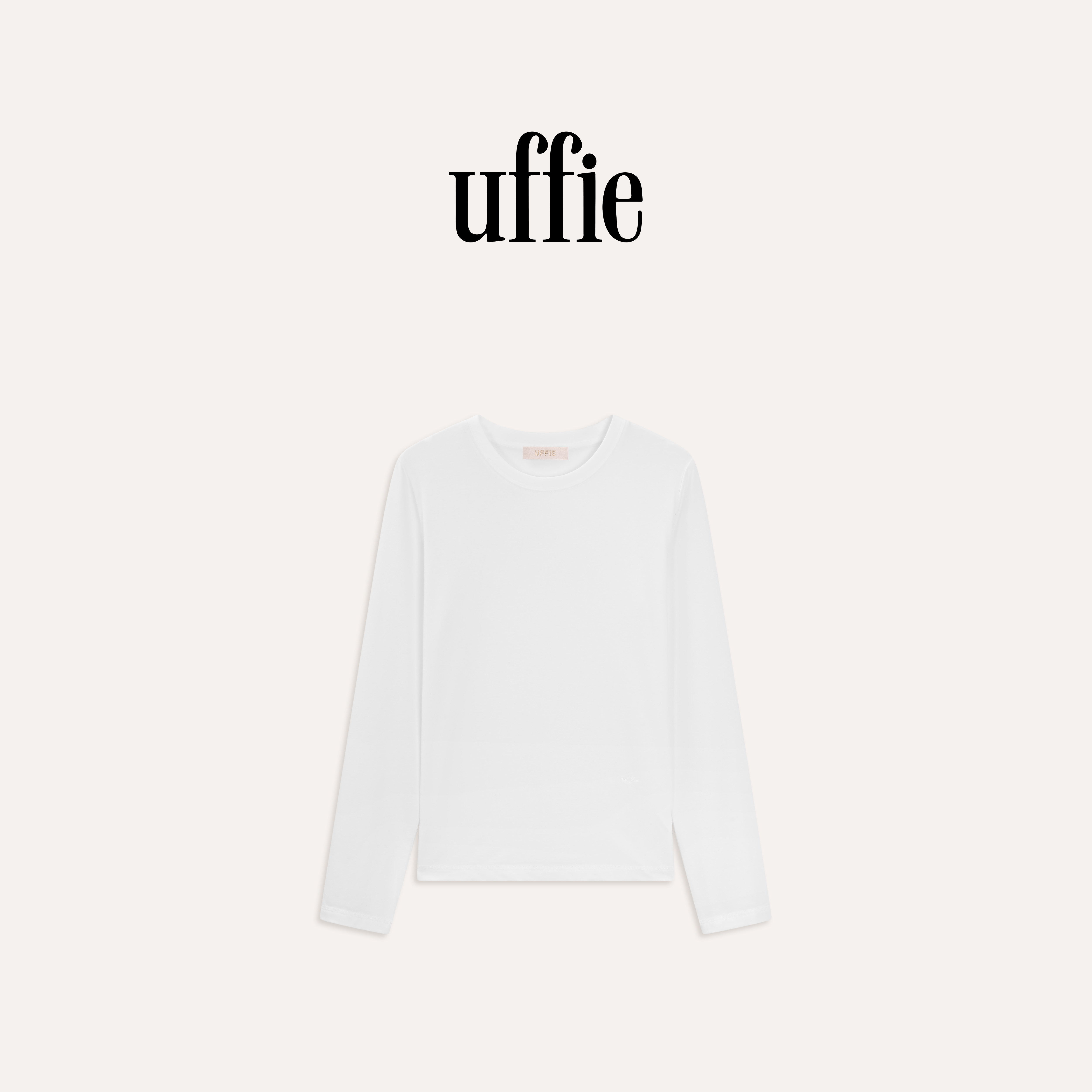 UFFIE于绘 圆领饰面膜长袖T恤