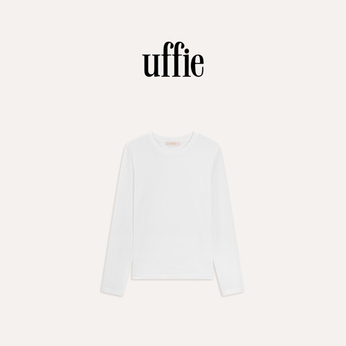 UFFIE于绘 圆领饰面膜长袖T恤