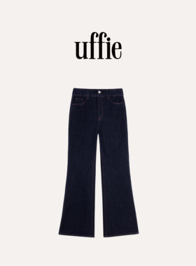 UFFIE于绘 红壤线 棉弹原色牛仔裤