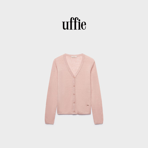 uffie于绘 大肚亚麻针织开衫