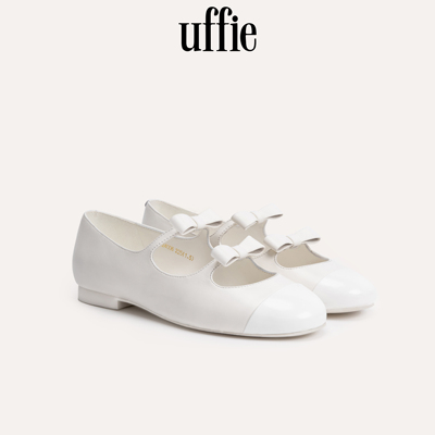 UFFIE于绘 圆头双蝴蝶平底鞋