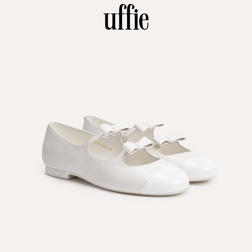 UFFIE于绘 圆头双蝴蝶平底鞋