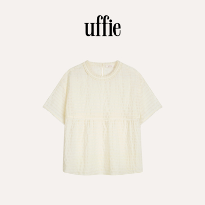 uffie于绘 饼干条 褶皱花边领娃娃衫