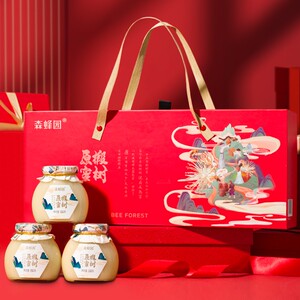 森蜂园长白山椴树原蜜长辈结晶蜂蜜礼盒礼品【香菇超级年货节】
