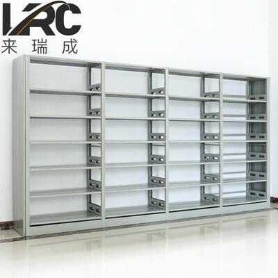 图书馆书架学校阅览室钢制书籍室铁皮落地资料档案架文件柜收纳