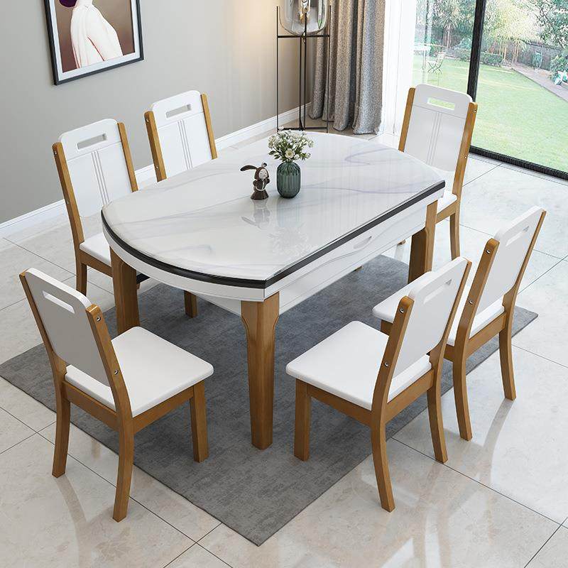实木餐桌椅组合现代简约大理石饭桌小户型可伸缩折叠方圆两用桌子,机械设备,其他机械设备,淘宝优惠券,粉丝福利购,淘宝优惠卷