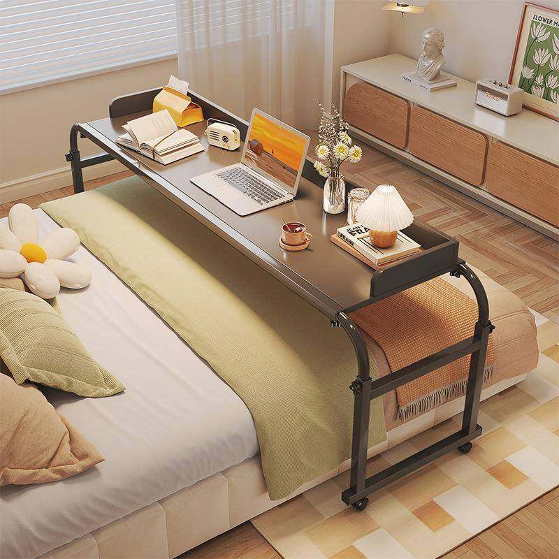 懒人跨床桌可移动床上书桌电脑桌升降床边桌子工作台床尾桌办公榕