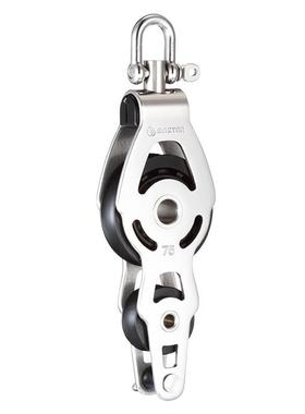 75毫米轮径19毫米线径单轮/旋转/卸扣/带耳不锈钢滑轮SSC-7520F