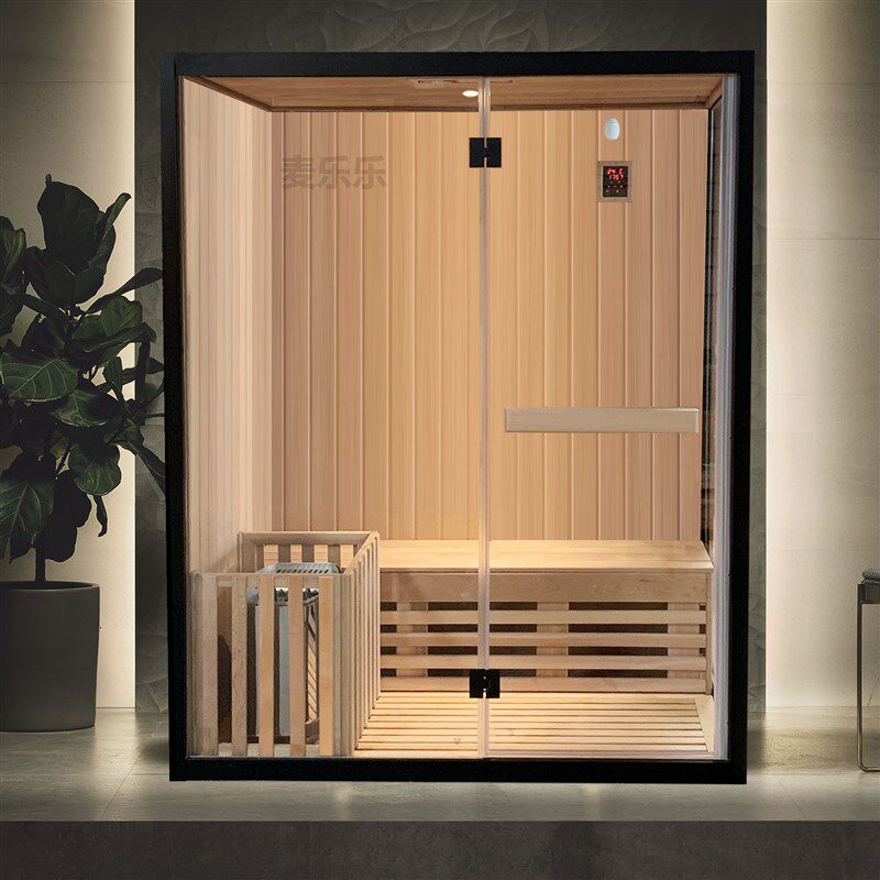 家用桑拿房汗蒸房商用别墅芬兰桑拿浴房铁杉木香柏木干蒸房定制