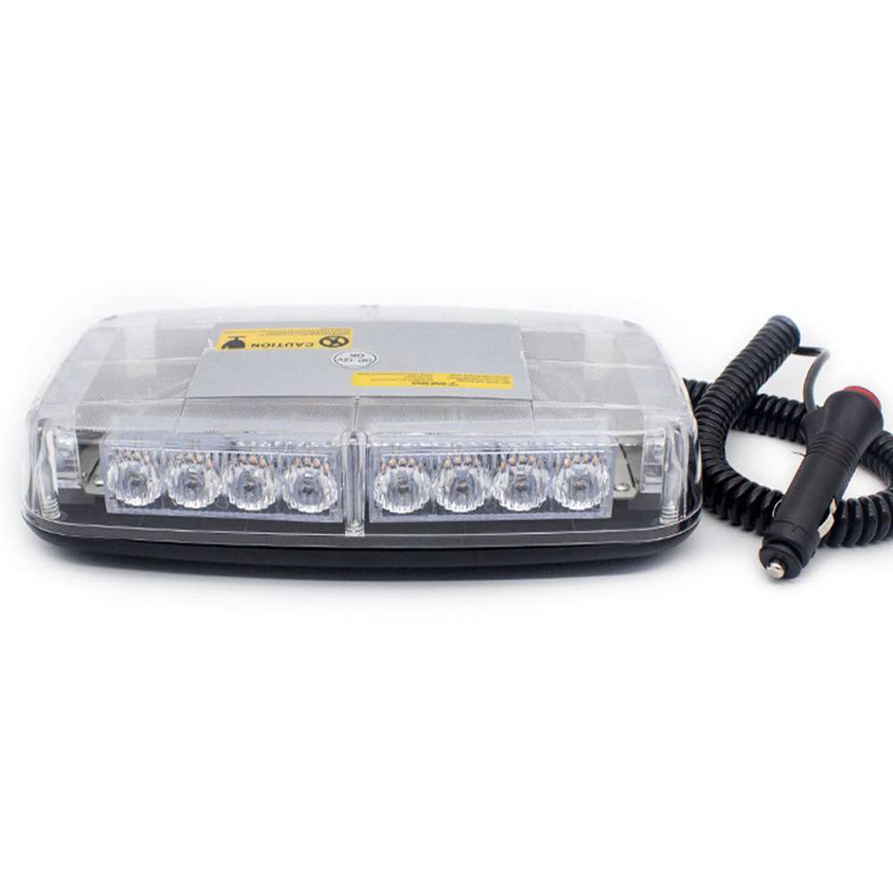 24LED警示灯汽车皮卡车顶应急频闪灯磁吸顶迷你短排爆闪灯12-24V