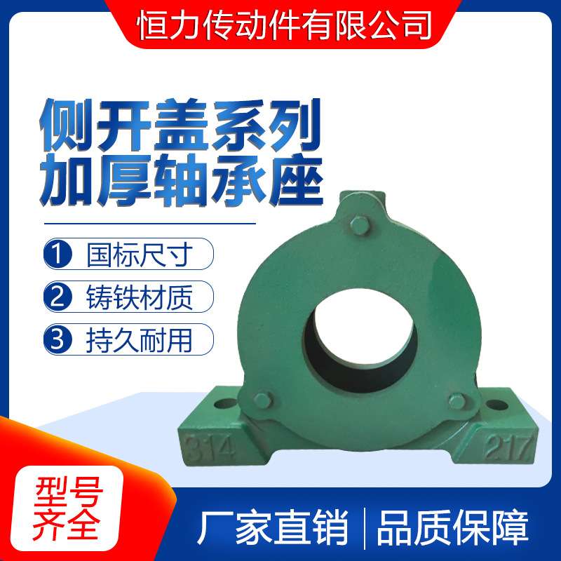 铸铁加厚立式侧开口偏盖轴承座瓦盒 6319 6320