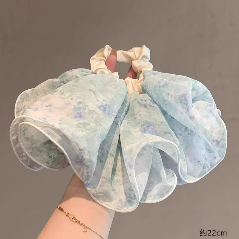 时尚晕染碎花大肠发圈