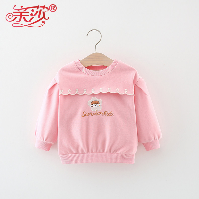 亲莎女童棉质时尚春季卫衣