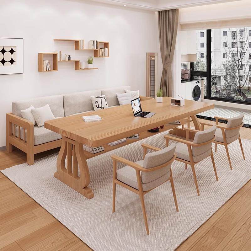 实木大长书桌去客厅化沙发双人学习桌书法桌现代简约大板桌工作台,智能设备,其他智能设备,淘宝优惠券,粉丝福利购,淘宝优惠卷