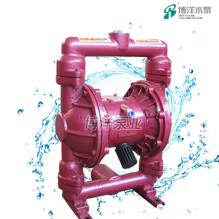 上海工博牌QBY-100气动隔膜泵 铸铁气动隔膜泵 不锈钢气动隔膜泵