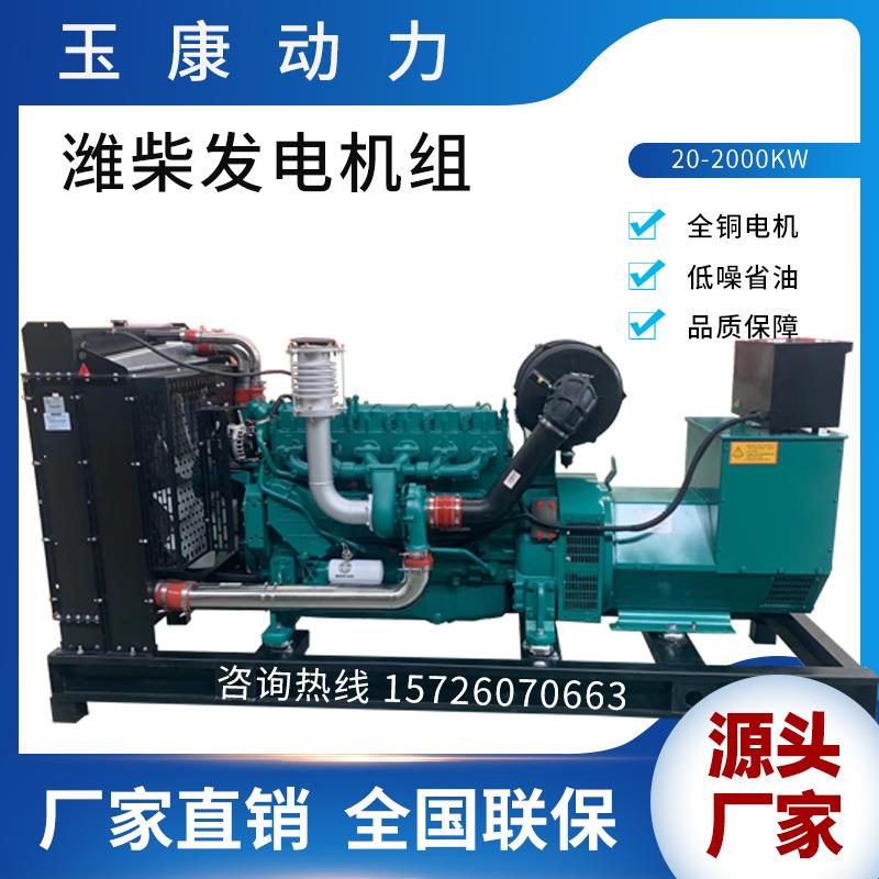 潍柴股份200KW柴油发电机矿山工地备用全铜无刷200千瓦发电机组