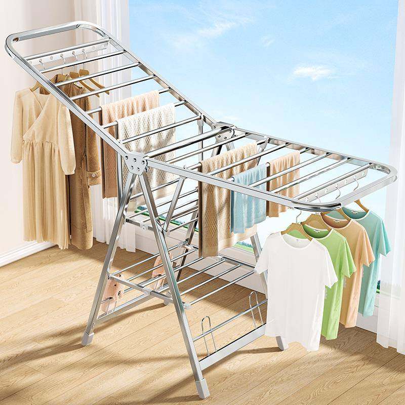 不锈钢晾衣架落地折叠家用卧室阳台晒衣架婴儿凉挂衣杆晒被子之军,智能设备,其他智能设备,淘宝优惠券,粉丝福利购,淘宝优惠卷