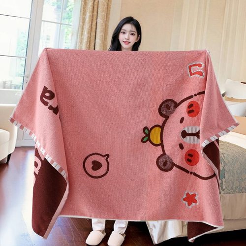高档纯棉加大浴巾卡通柔软吸水