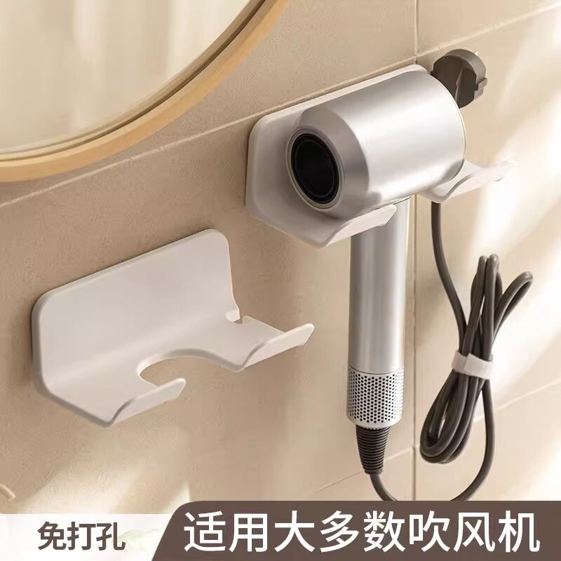 免打孔浴室吹风机收纳置物架
