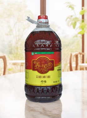 昊裕宁夏纯胡麻油5升1桶