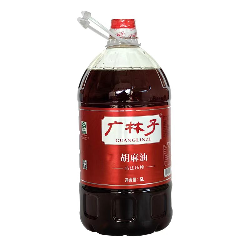 广林子纯胡麻油5升古法压榨图片