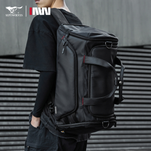 行李包单肩包 短途旅行包男款 七匹狼男士 斜挎包轻便大容量2025新款