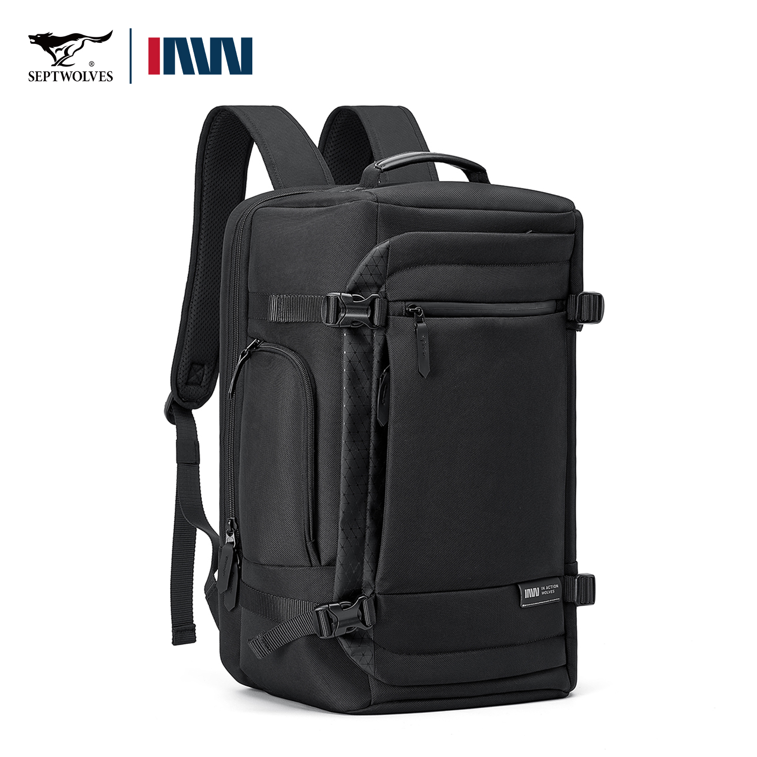 七匹狼大容量旅行双肩包男电脑包