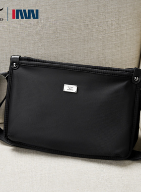 七匹狼轻便通勤斜挎包男士2025新款大容量旅行包商务单肩邮差背包