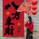 春节装 饰喜庆挂布新年定制背景布春节氛围室外露营拍照打卡装 饰布